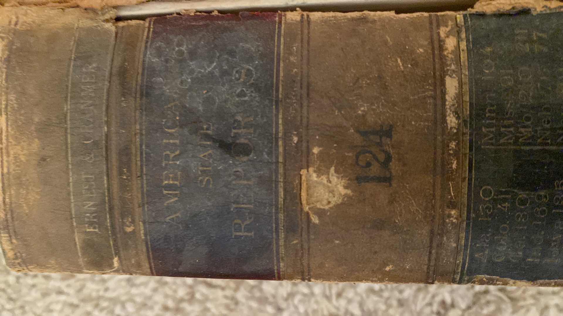 Photo 4 of ANTIQUE - 5 ERNEST & CRANMER LAW BOOKS FROM LATE 1800’s to EARLY 1900’s