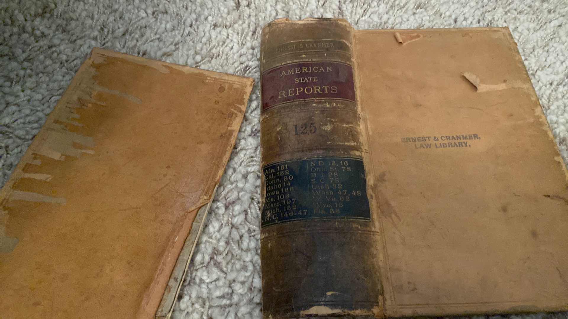 Photo 2 of ANTIQUE - 5 ERNEST & CRANMER LAW BOOKS FROM LATE 1800’s to EARLY 1900’s