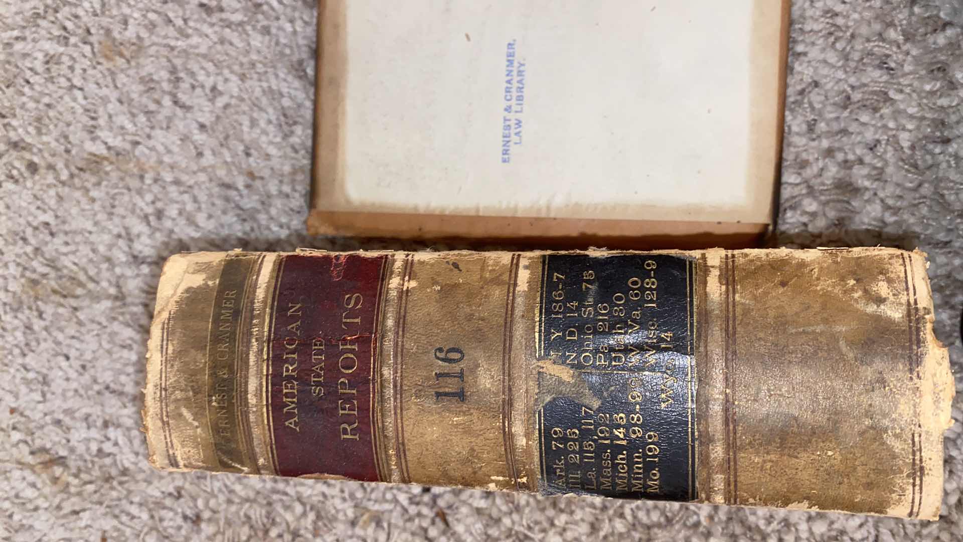 Photo 2 of ANTIQUE - 4 ERNEST & CRANMER LAW BOOKS FROM EARLY 1900’s