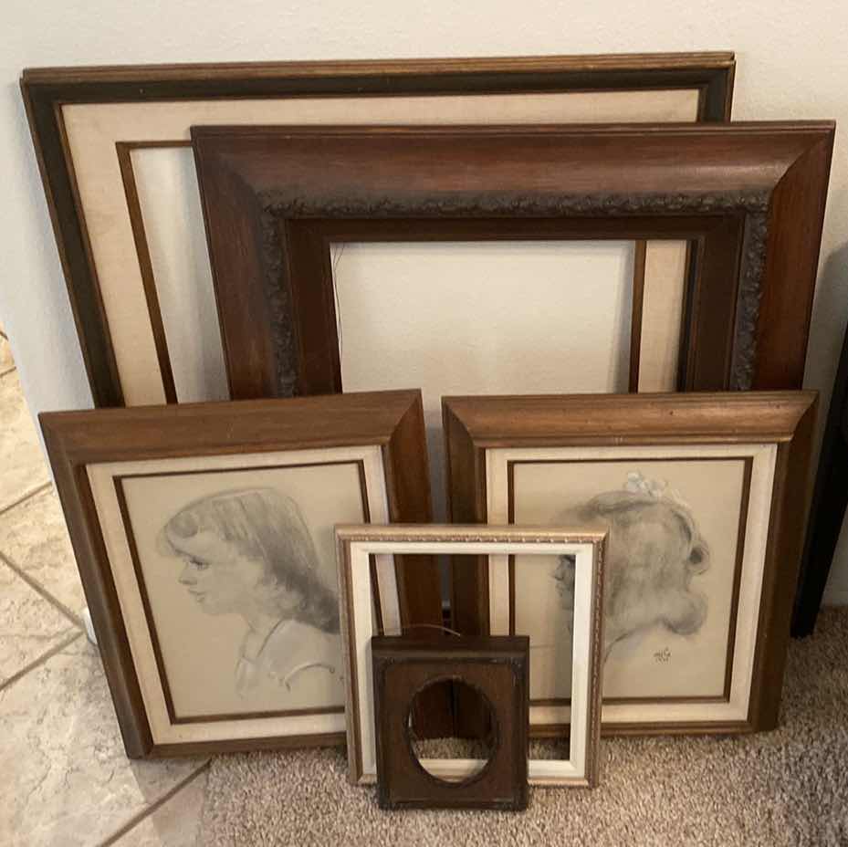 Photo 1 of ASSORTED FRAMES FOR ARTWORK LARGEST 31” x 38”