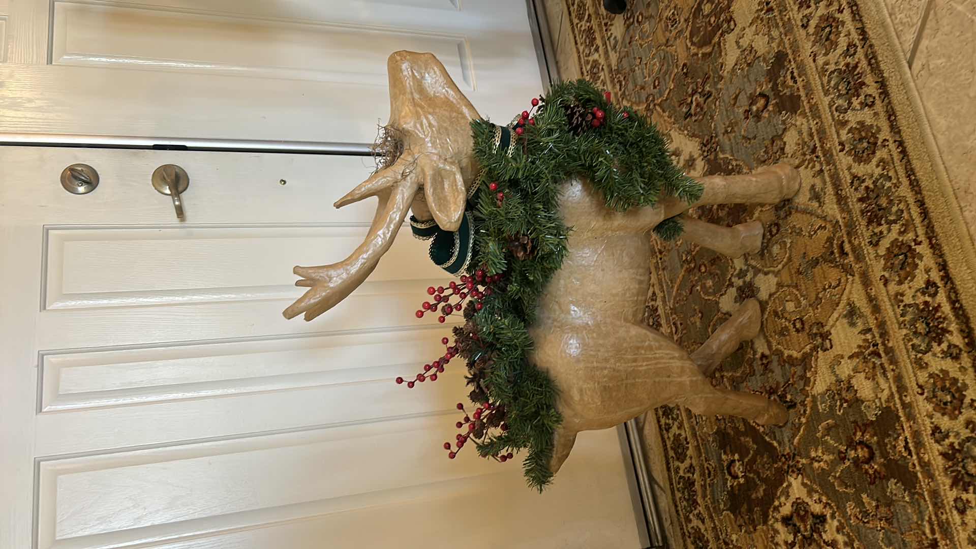 Photo 5 of CHRISTMAS DECORATIONS- PAPER MACHE REINDEER 2’ x 31”