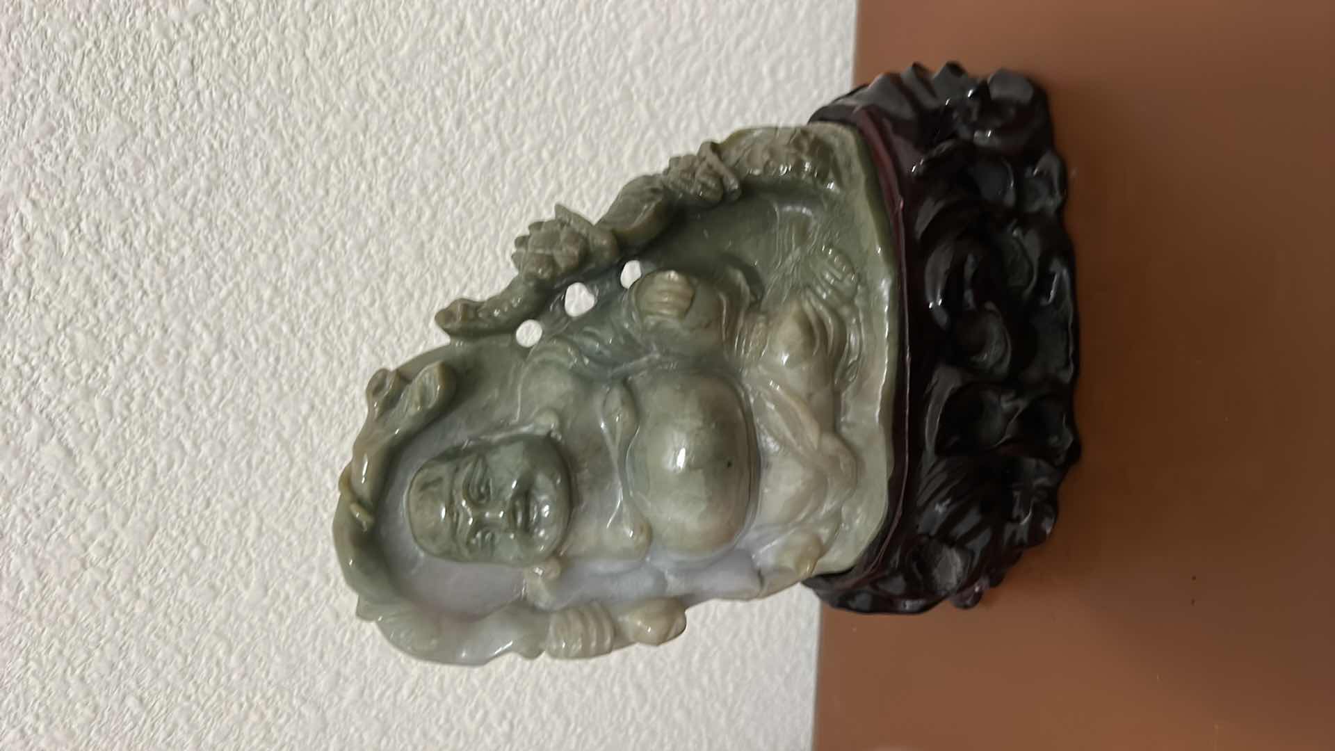 Photo 1 of JADE HOTEI THE GOD OF HAPPINESS ON STAND 5 1/2” x 7”