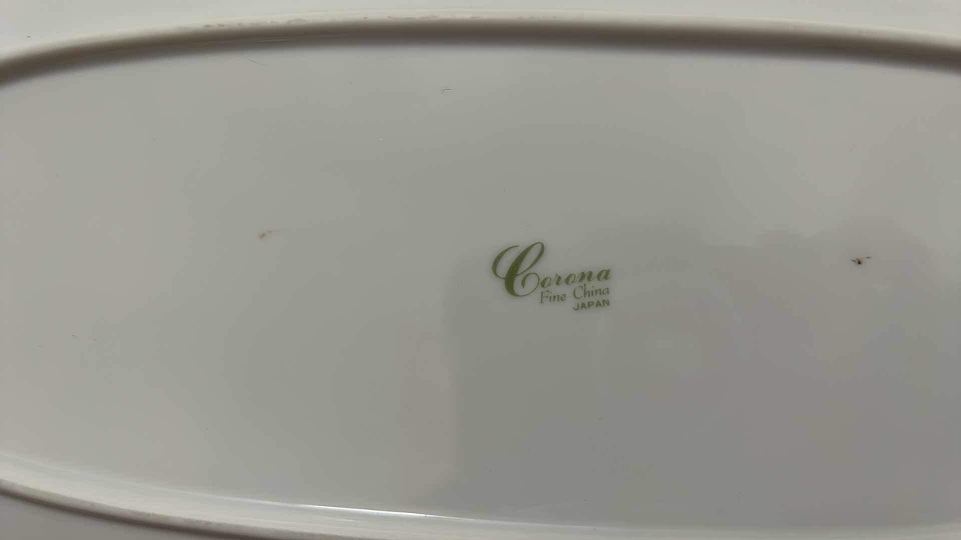 Photo 3 of CORONA FINE CHINA PLATTER 14” x 7”