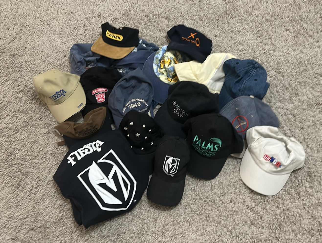 Photo 1 of HAT ASSORTMENT AND 3XL TEE