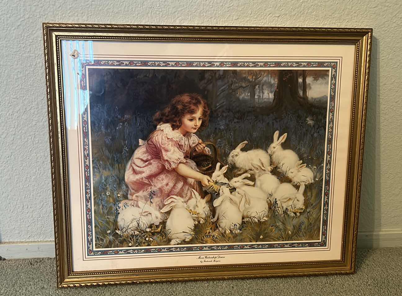 Photo 1 of FINE REPRODUCTION PRINT BY OFFSITE LITHOGRAPH W COA “MORE WATERSHIP DOWN” by FREDERICK MORGAN 22“ x 18“