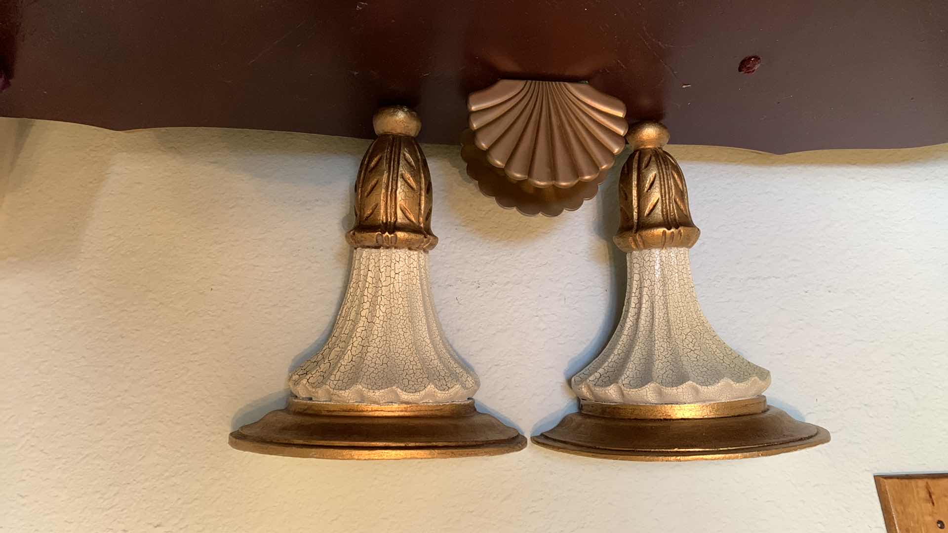 Photo 1 of WALL SCONCES 10” TALL AND SHELL HOLDER