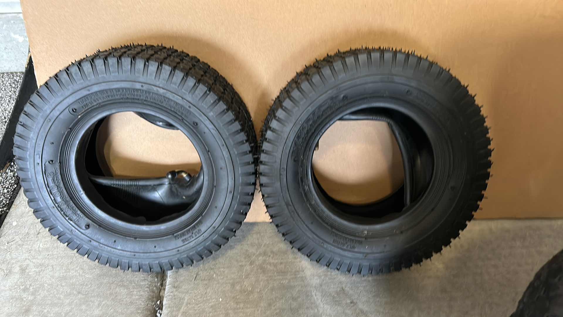 Photo 1 of PAIR OF  12 X 5.00-6 NOT FOR SERVICE TIRES