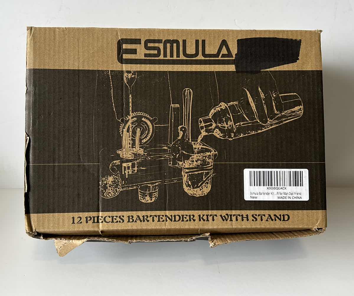 Photo 3 of NEW ESMULA 12 PC BARTENDER KIT WITH STAND