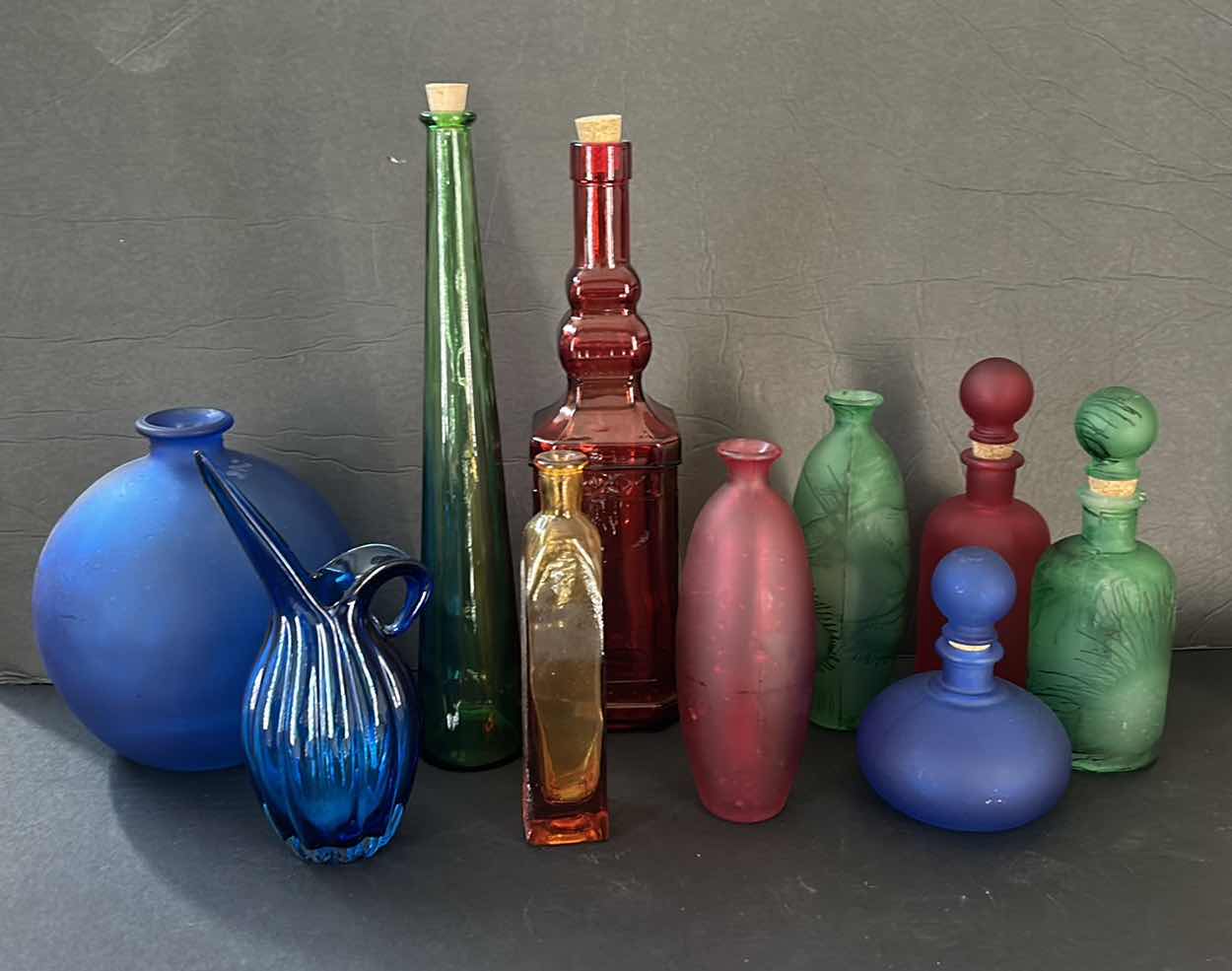 Photo 1 of 10 PC COLORED GLASS COLLECTION