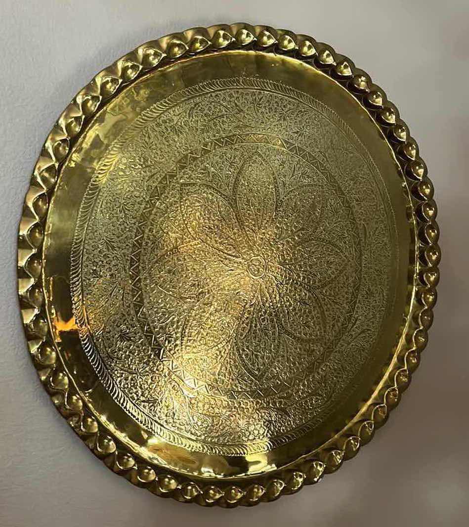 Photo 1 of BRASS TRAY 30” ROUND