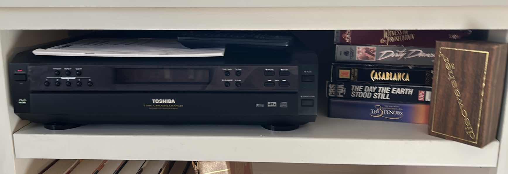 Photo 4 of TOSHIBA 5 DISC CAROUSEL CHANGER WITH REMOTE DVD’s AND DISC CLEANER