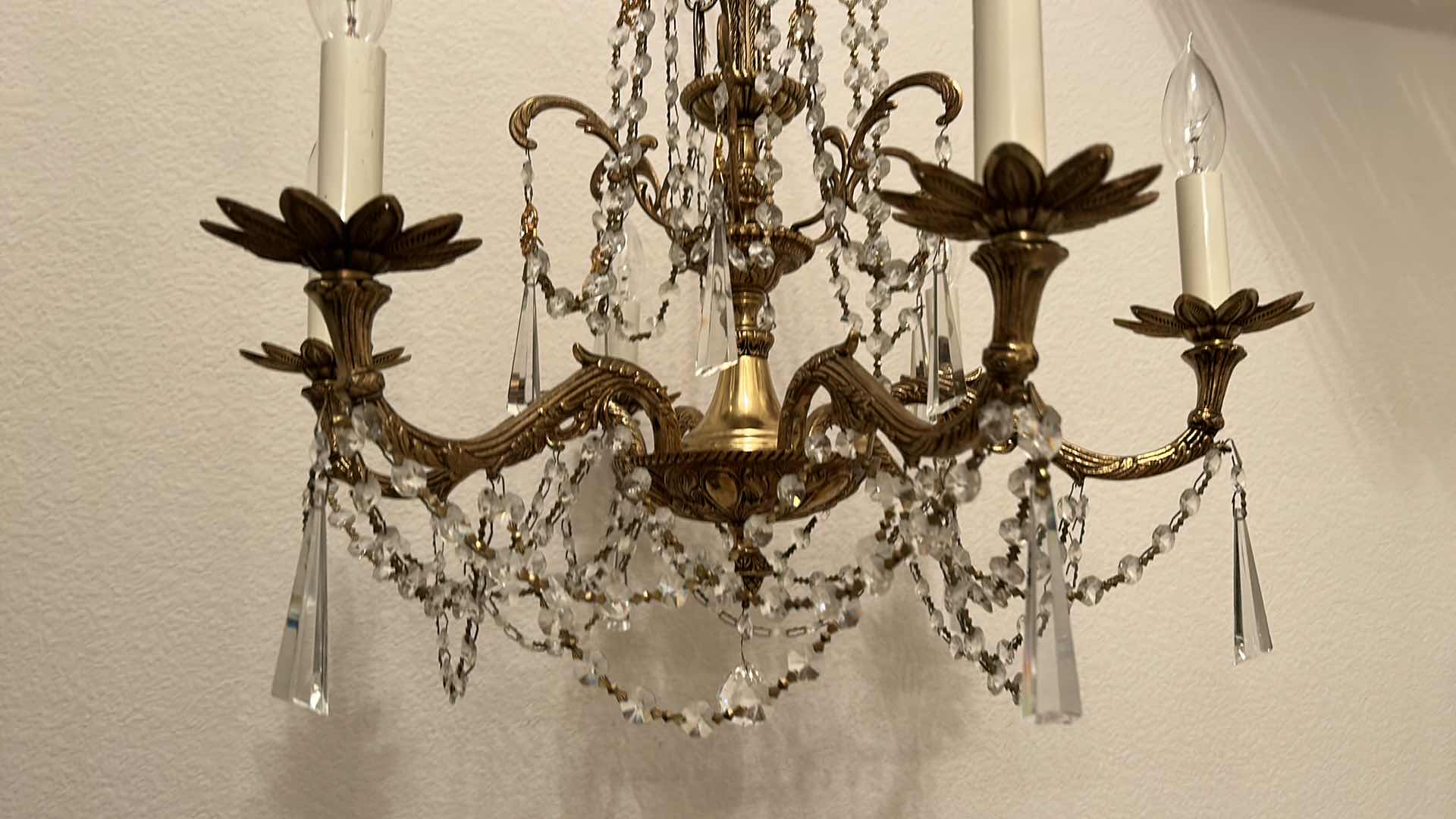 Photo 8 of EXQUISITE VINTAGE CHANDELIER WITH ALL THE PIECES. 23” x 23”.