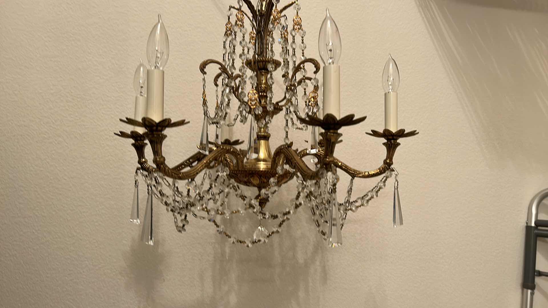 Photo 5 of EXQUISITE VINTAGE CHANDELIER WITH ALL THE PIECES. 23” x 23”.