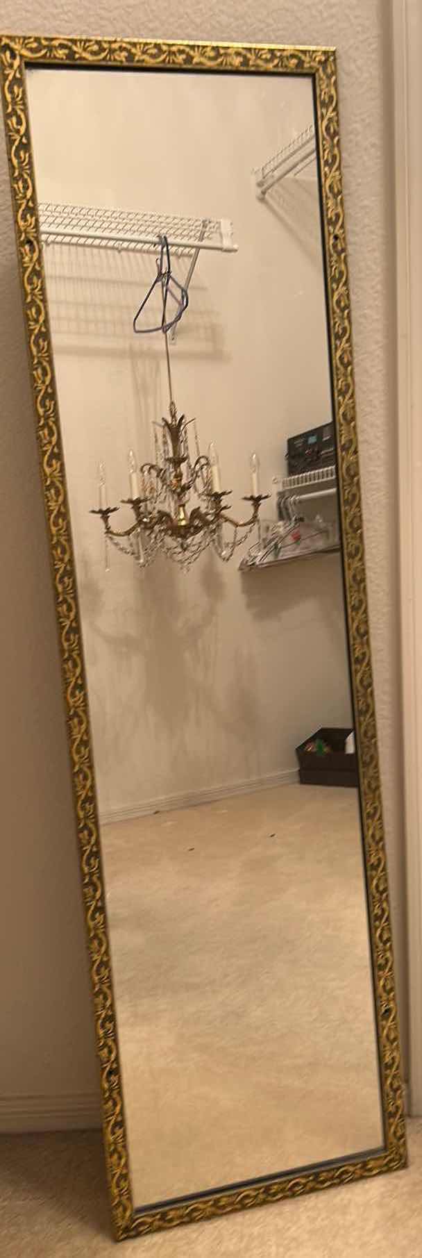 Photo 1 of GOLD ETCHED FRAME MIRROR 13 1/2” x 49”