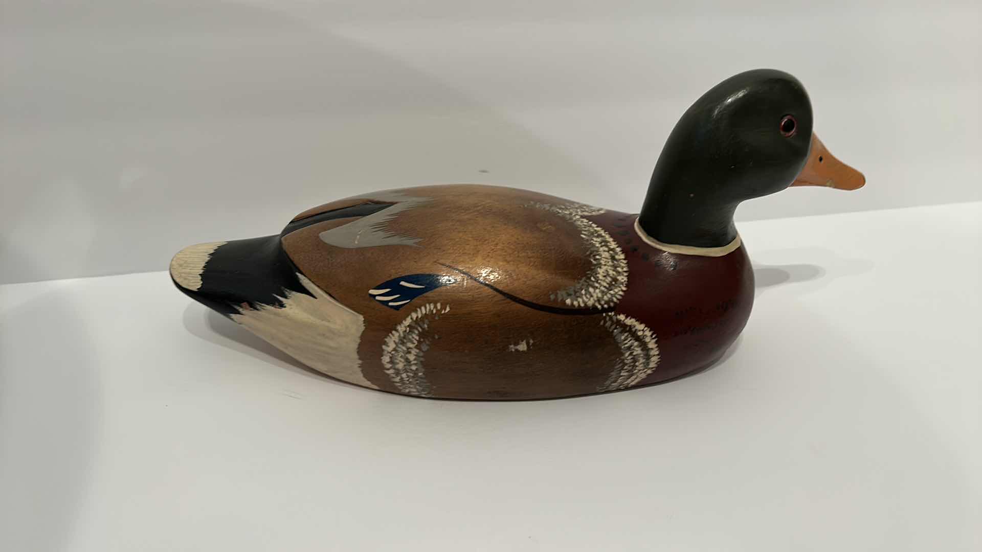 Photo 5 of 3 - WOOD HANDPAINTED DECOY DUCKS LARGEST 15”