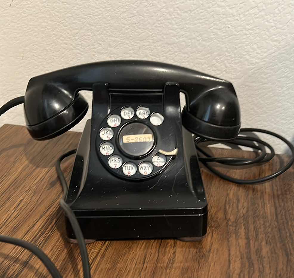 Photo 1 of VINTAGE COLLECTIBLE- BLACK ROTARY PHONE