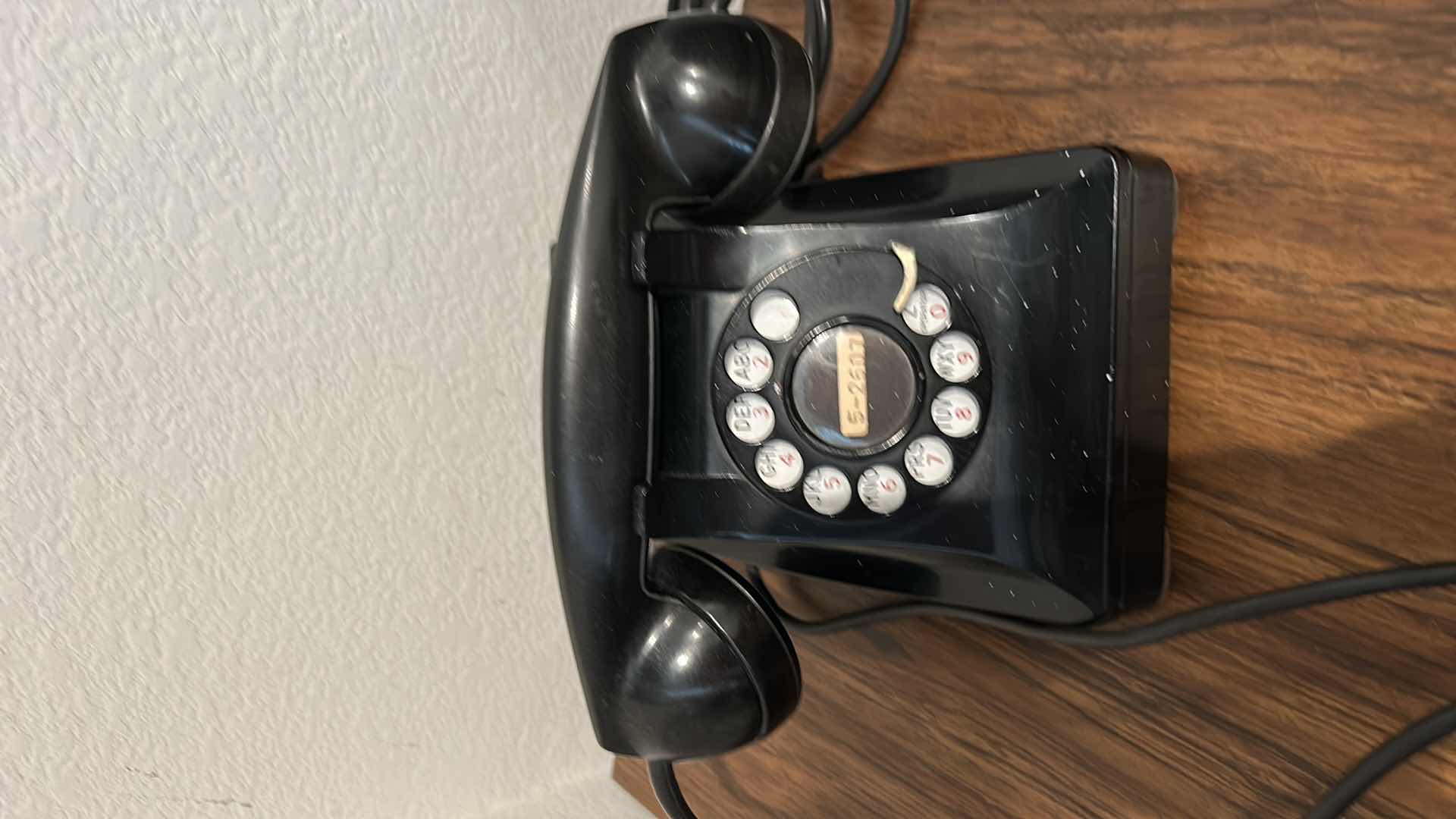 Photo 2 of VINTAGE COLLECTIBLE- BLACK ROTARY PHONE