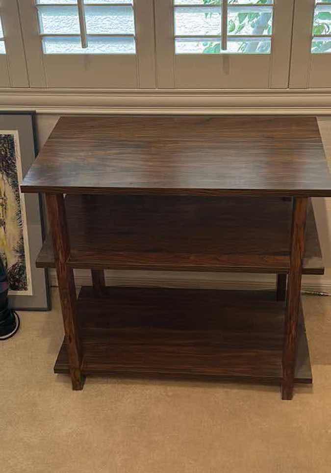 Photo 4 of WOOD SIDE TABLE / END TABLE 27” x 16” x 24 1/2”