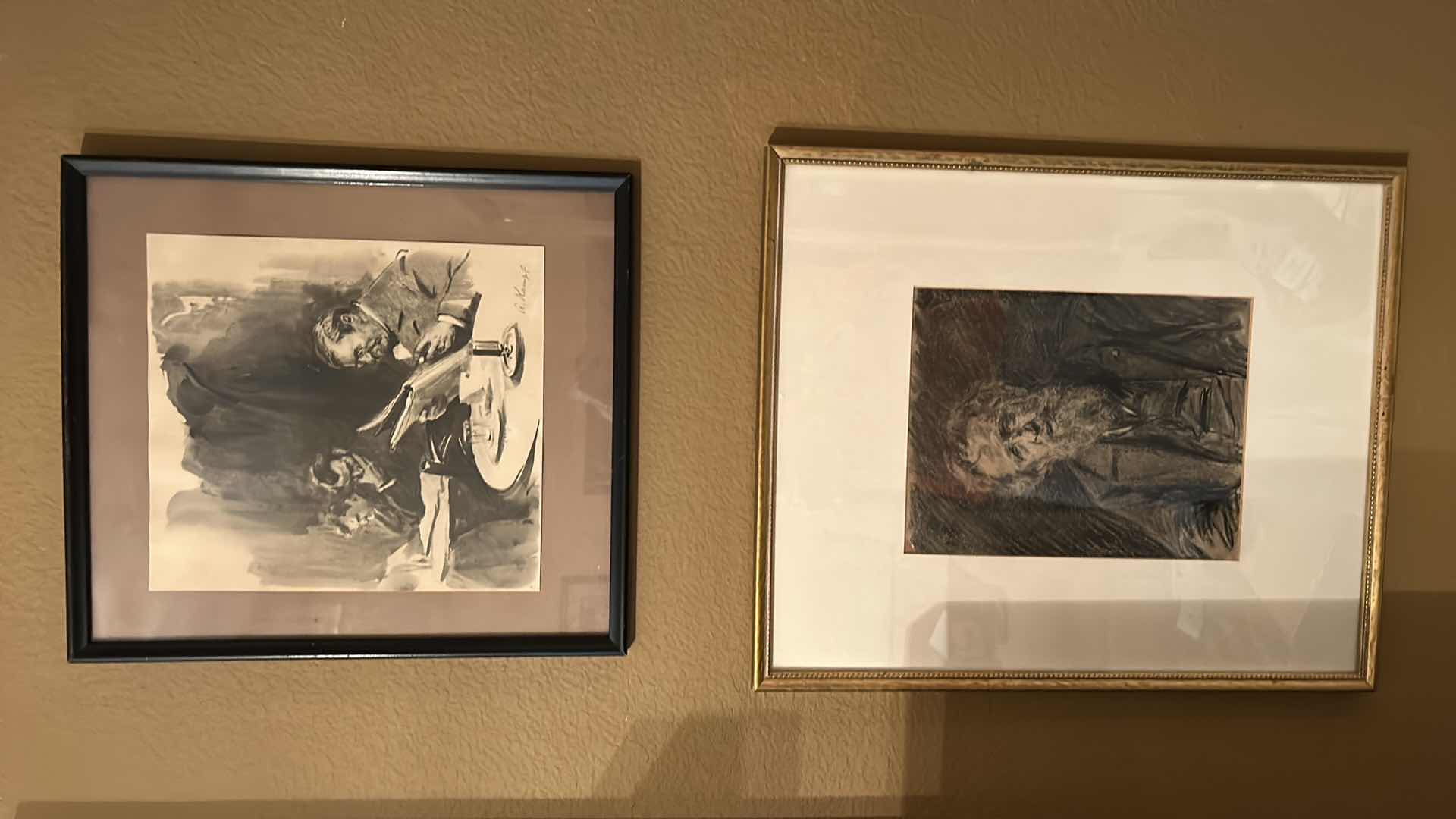 Photo 8 of 2 VINTAGE PIECES OF ARTWORK- 1 IS BY ARTHUR KAMPF LITHOGRAPH GERMAN ART 1928, 1 IS 1908  Max Liebermann Impressionism Art Constantin Meunier Portrait 