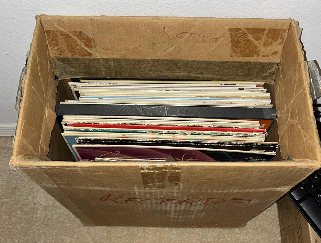 Photo 1 of BOX OF RARE VINTAGE RECORD ALBUMS