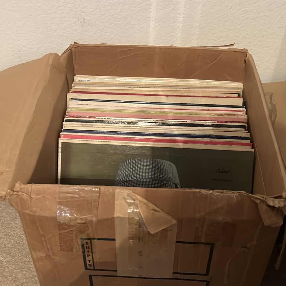 Photo 1 of BOX OF RARE VINTAGE RECORD ALBUMS