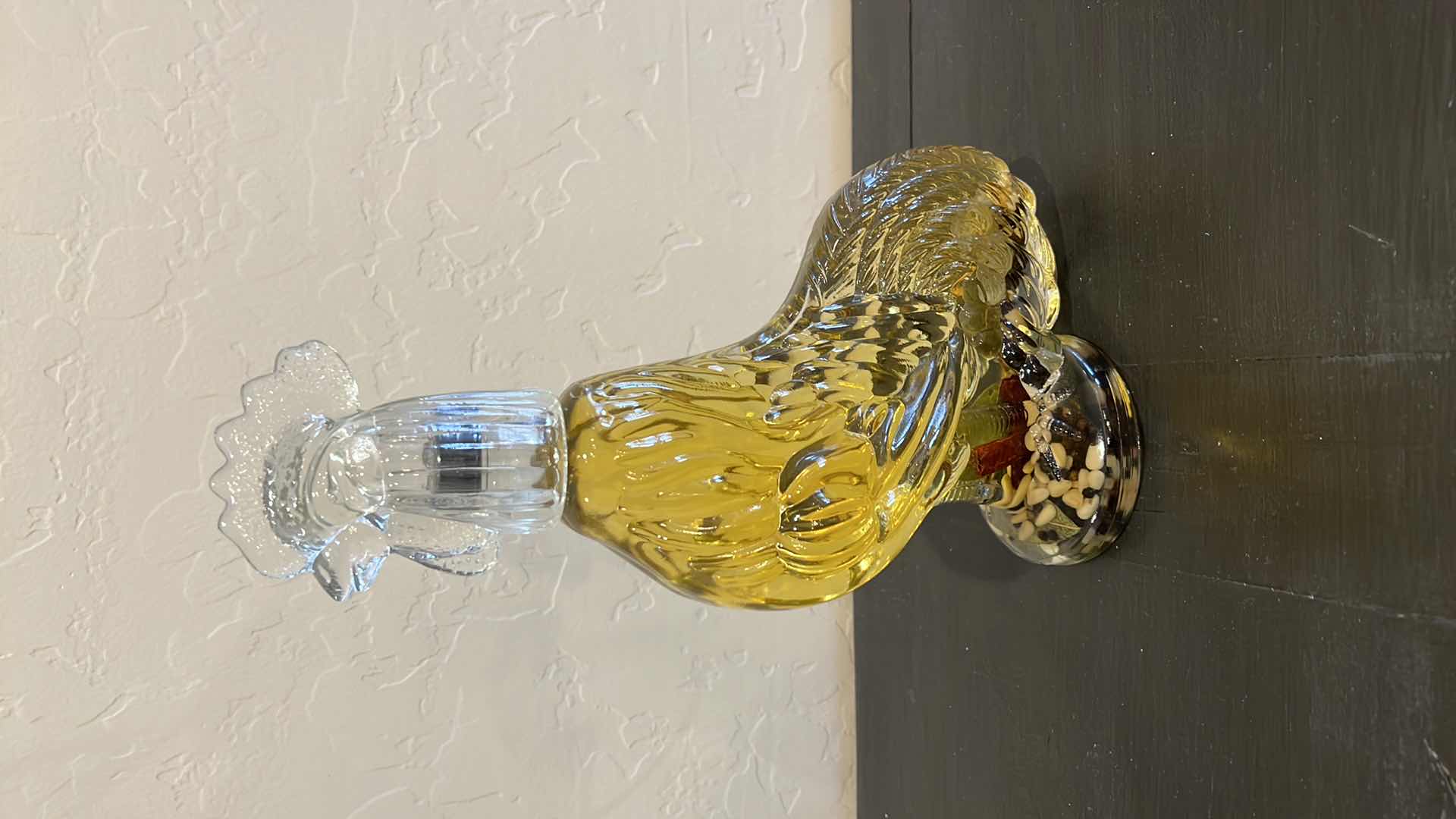 Photo 1 of GLASS ROOSTER W OLIVE OIL H13”