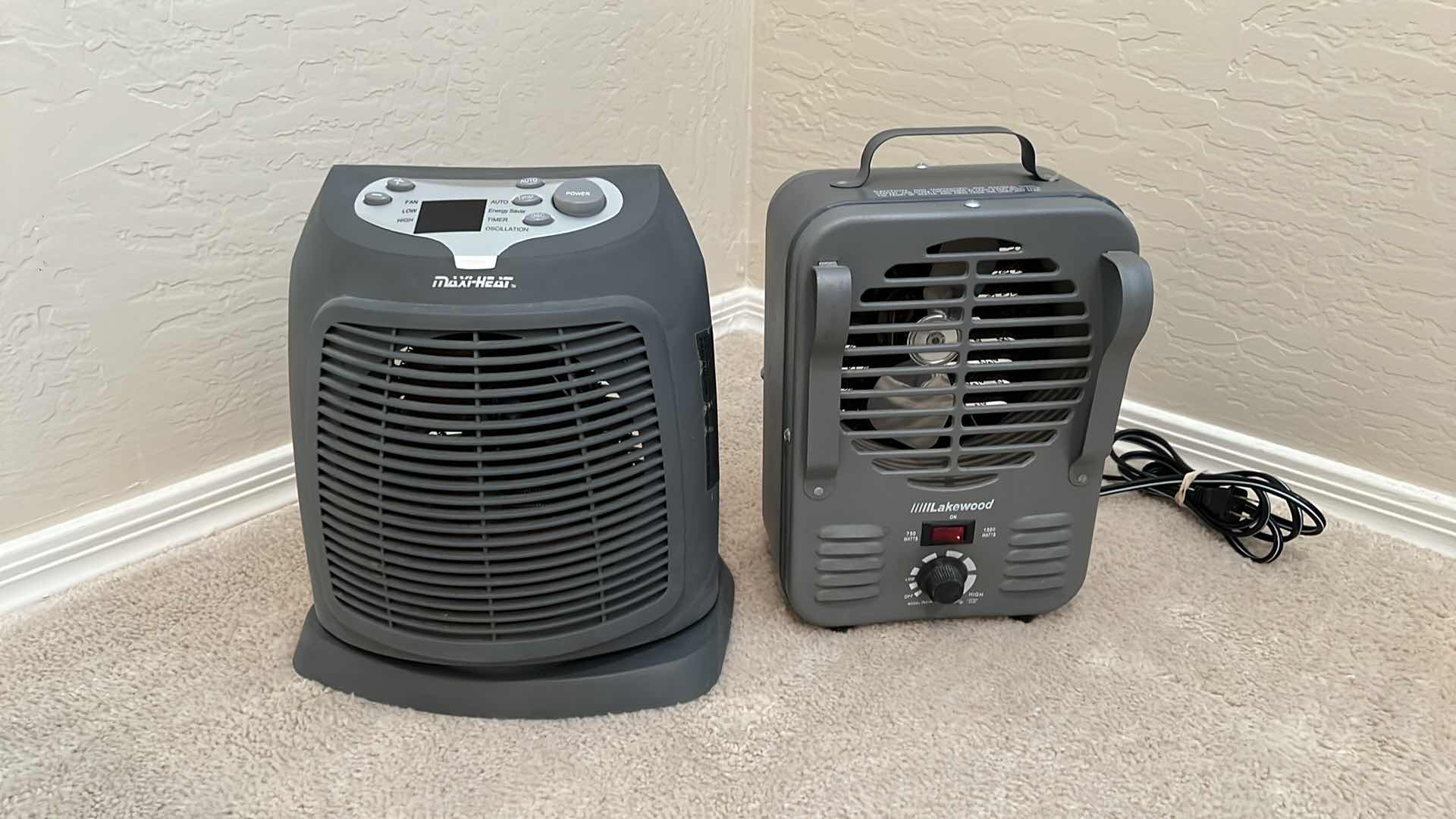 Photo 1 of 2-SMALL PORTABLE HEATERS