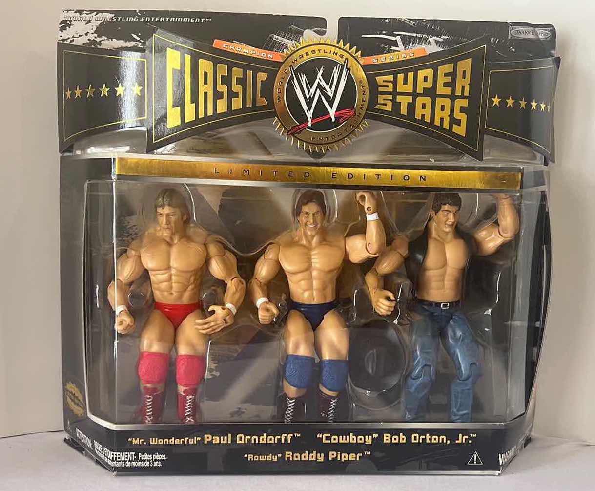 Photo 1 of BRAND NEW WWE CLASSIC SUPER STARS FIGURINES $60