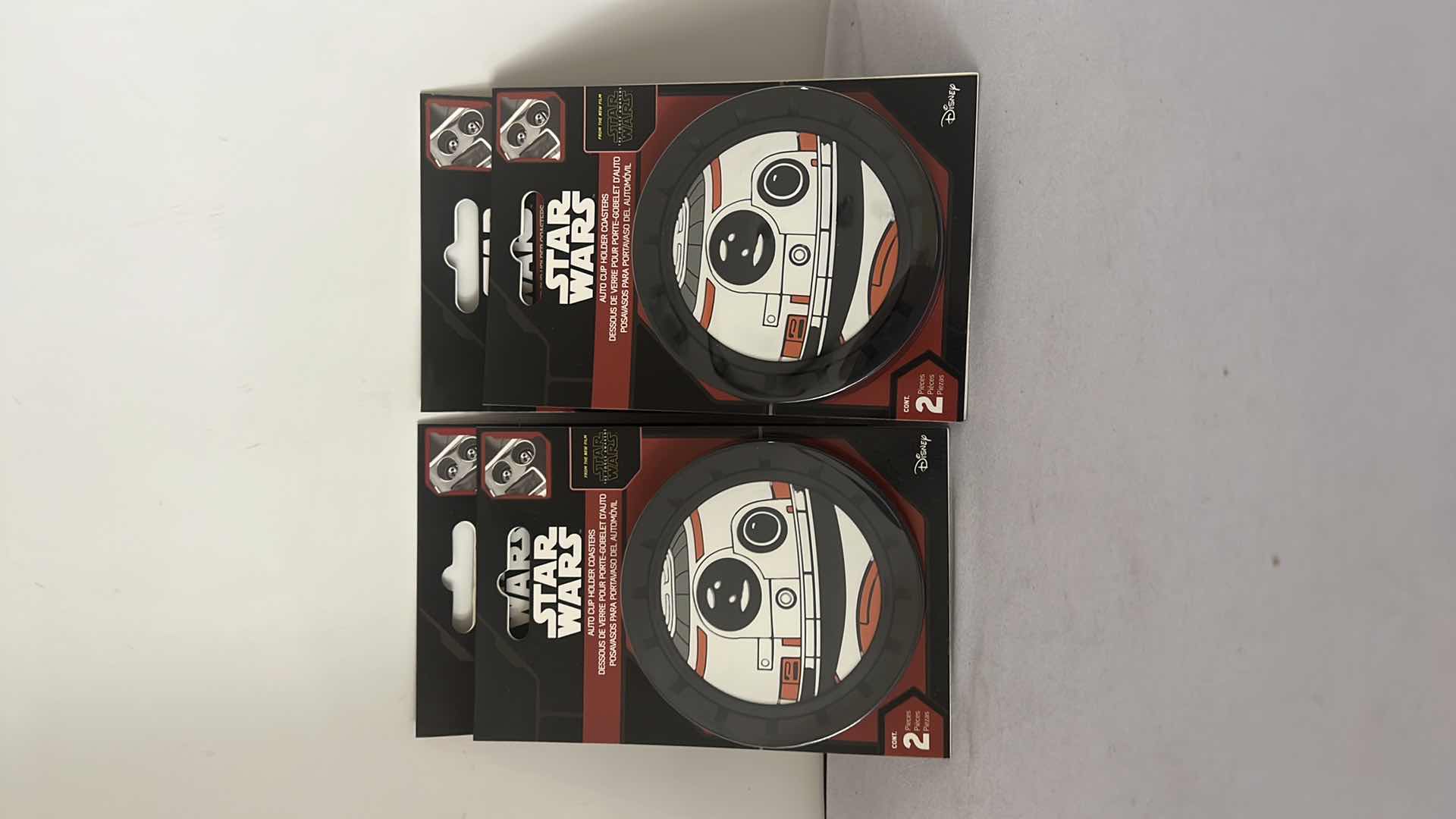 Photo 1 of 4-BRAND NEW STAR WARS BB-8 2 PACK CAR CUP COASTER SETS $40 (8 TOTAL CAR COASTERS)