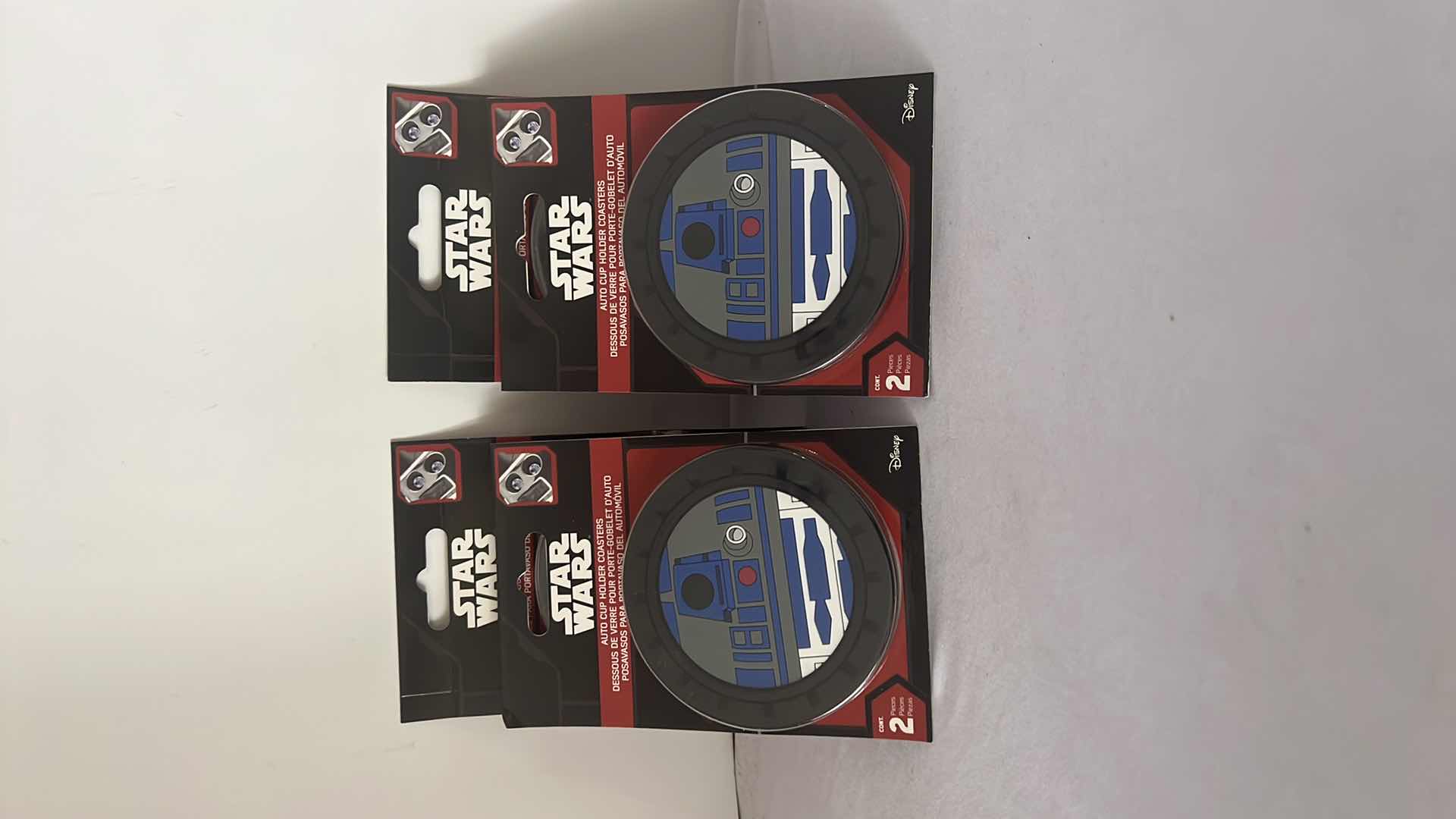 Photo 1 of 4-BRAND NEW STAR WARS R2-D2  2-PACK CAR CUP COASTER SETS $40 (8 TOTAL CAR COASTERS)