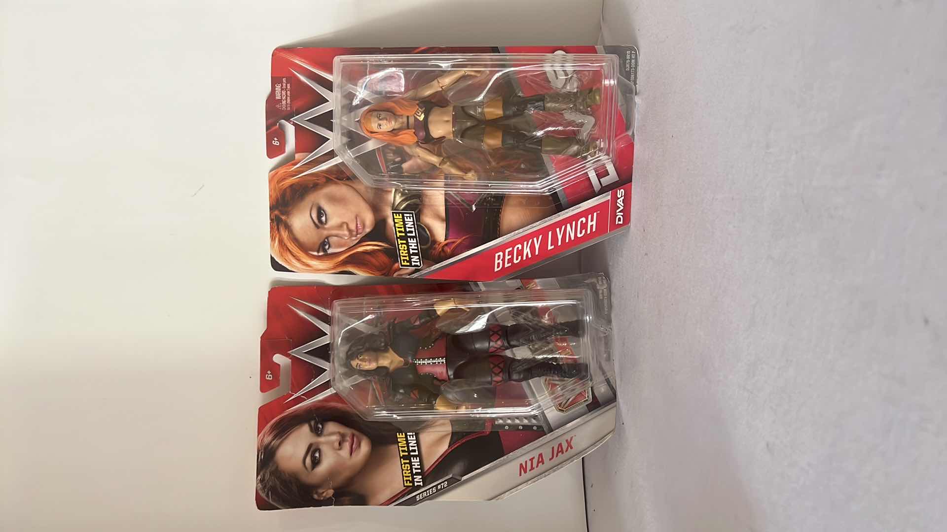 Photo 1 of 2-BRAND NEW MATTEL WWE DIVAS ACTION FIGURES (NIA JAX & BECKY LYNCH) $40