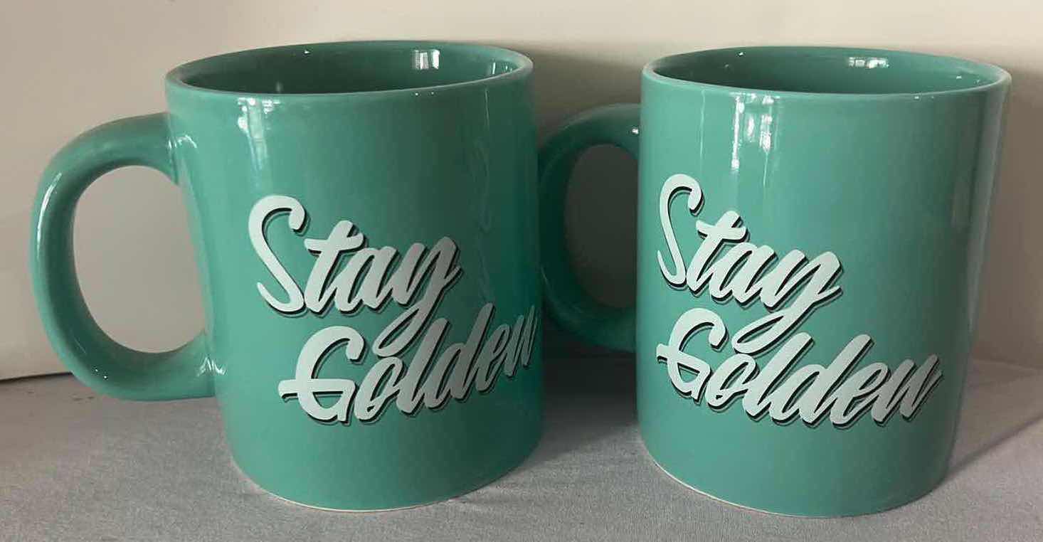 Photo 2 of 2-BRAND NEW GOLDEN GIRLS “STAY GOLDEN” 16 OZ CERAMIC MUGS $25