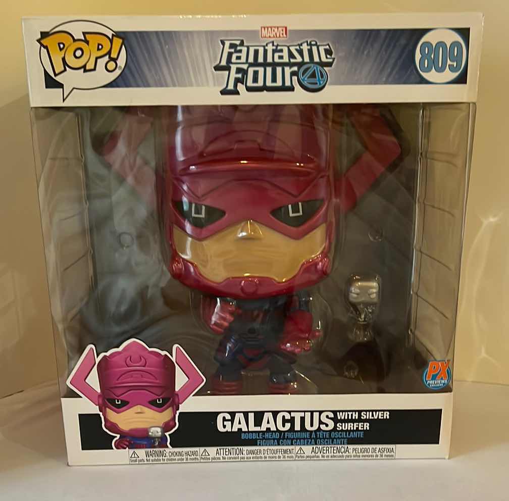 Photo 1 of BRAND NEW MARVEL FANTASTIC FOUR “GALACTUS WITH SILVER SURFER” BOBBLE-HEAD ACTION FIGURE. 808 $50