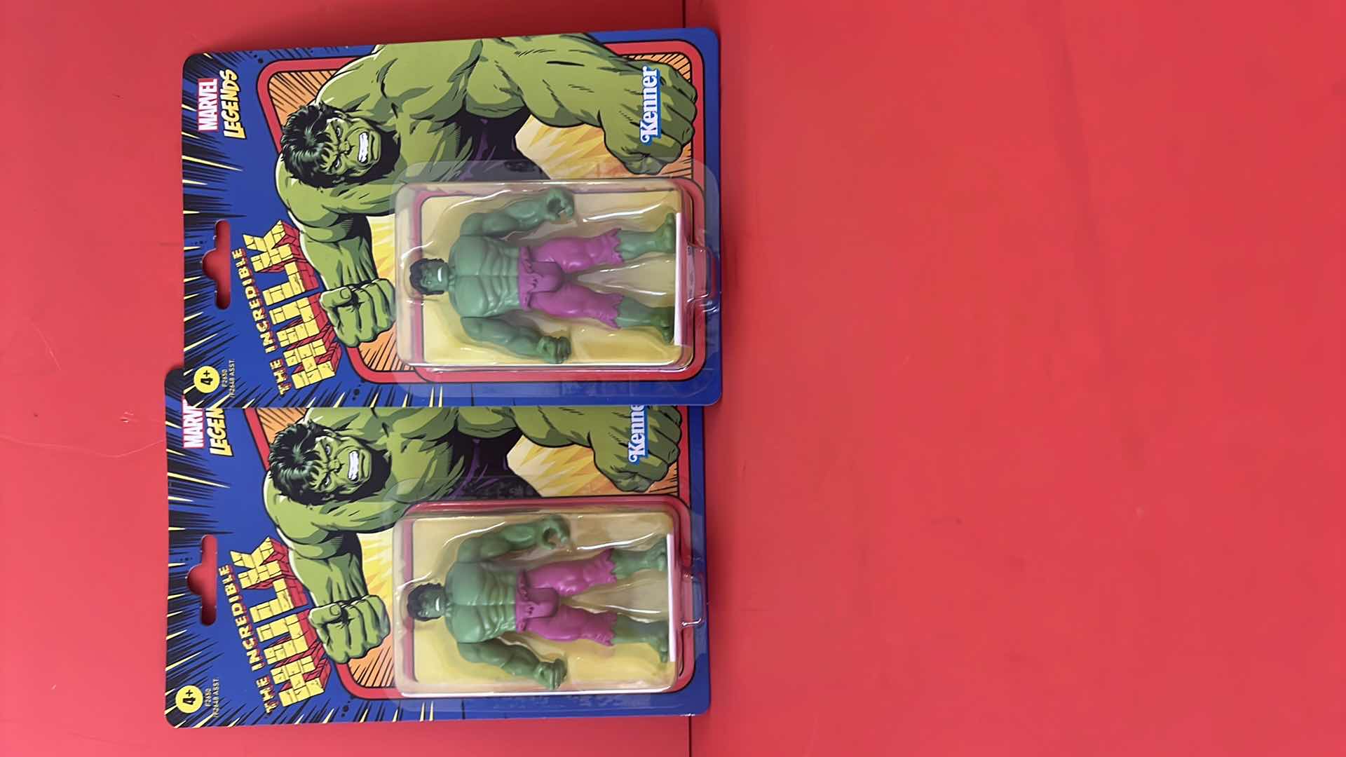 Photo 1 of 2-BRAND NEW KENNER MARVEL THE INCREDIBLE HULK ACTION FIGURES