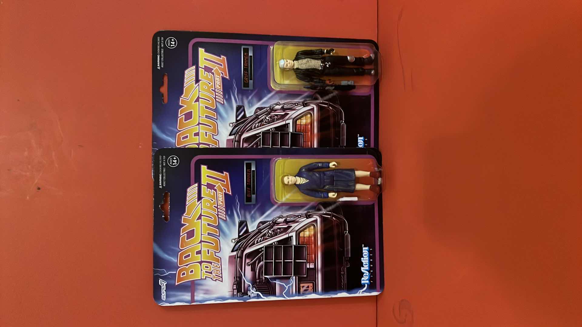 Photo 1 of 2-BRAND NEW SUPER7 BACK TO THE FUTURE ACTION FIGURES