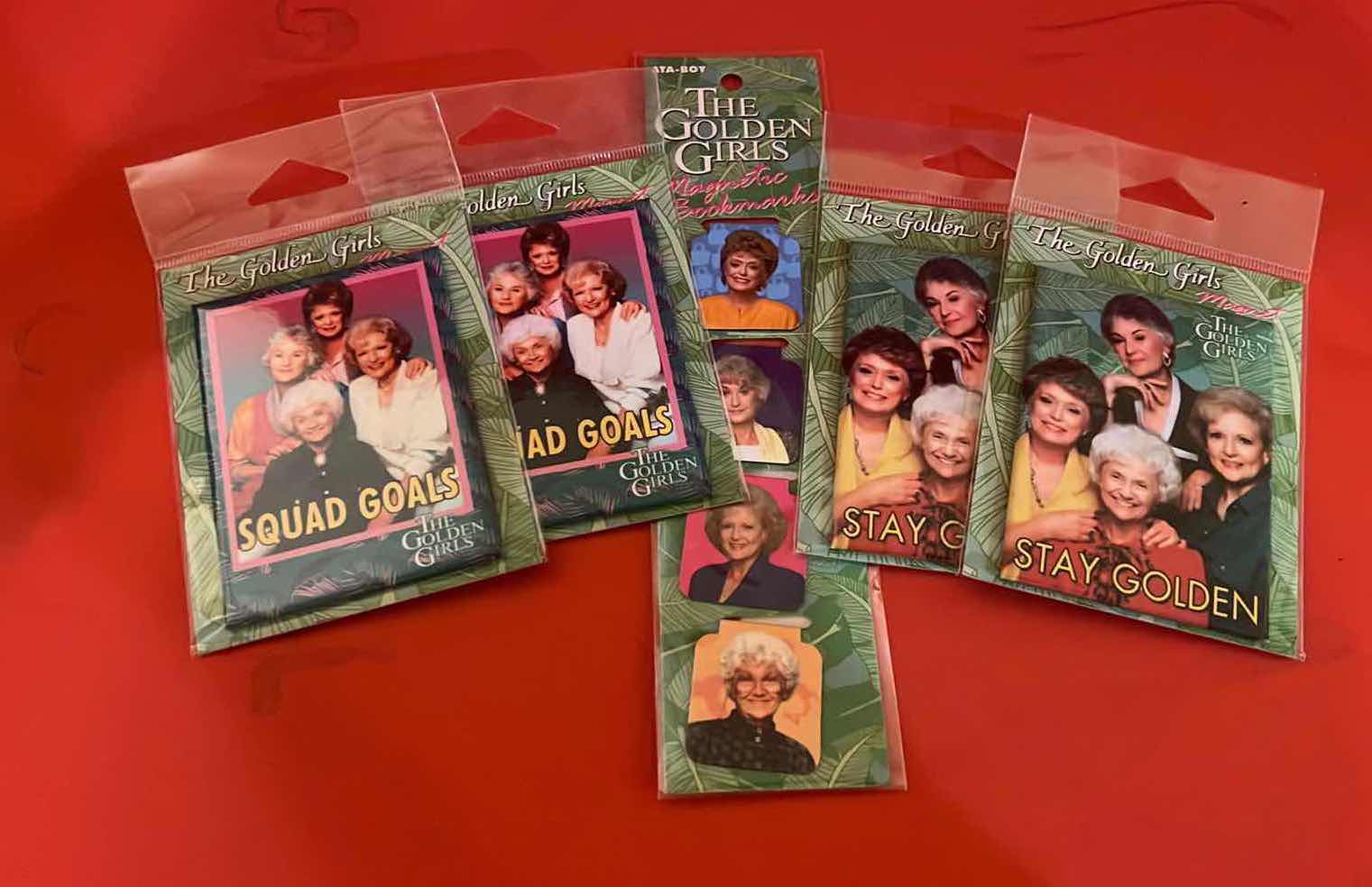 Photo 1 of 5PCS-BRAND NEW GOLDEN GIRLS BOOK MARKER W 4 CARDED MAGNETS