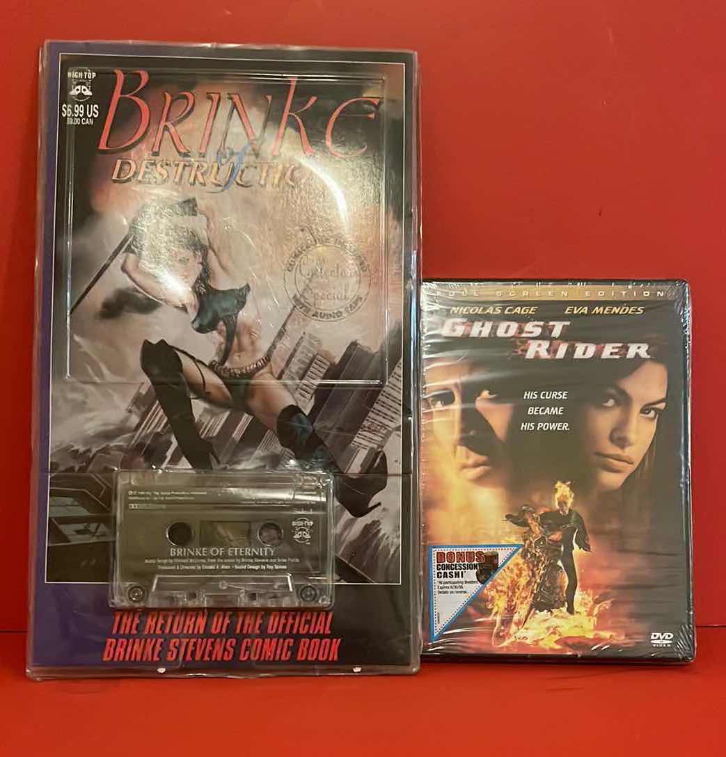 Photo 1 of BRAND NEW GHOST RIDER DVD & BRINKE OF DESTRUCTION COMIC BOOK W AUDIO TAPE