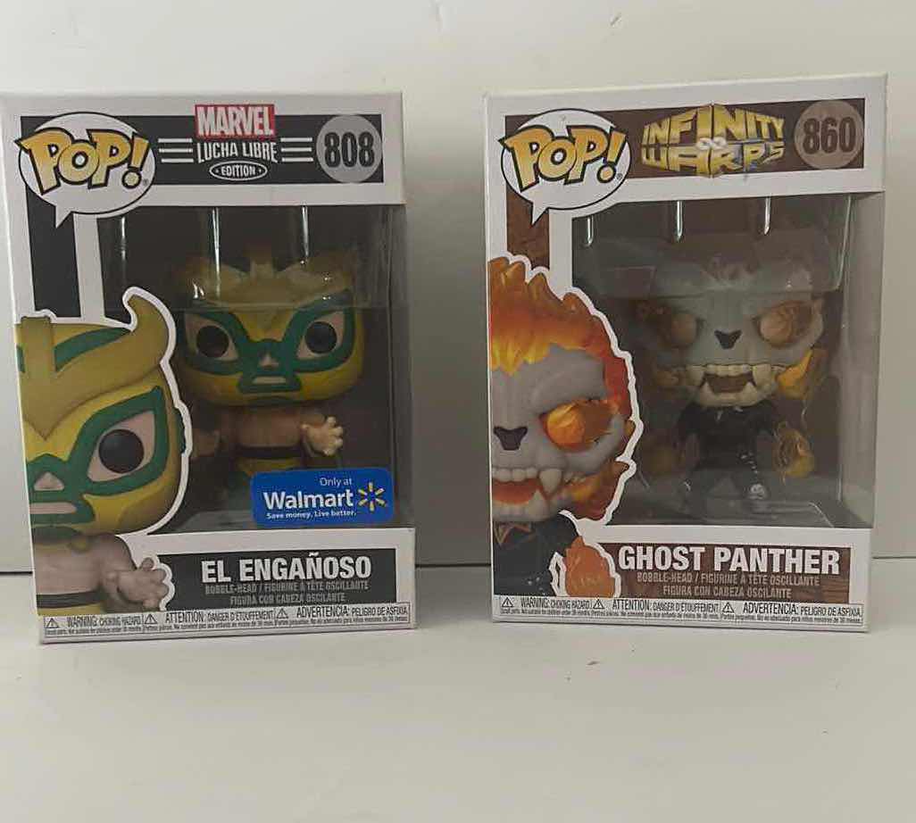 Photo 1 of 2-FUNKO POP! VINYL BOBBLE-HEAD FIGURINES $30 (808 & 860)