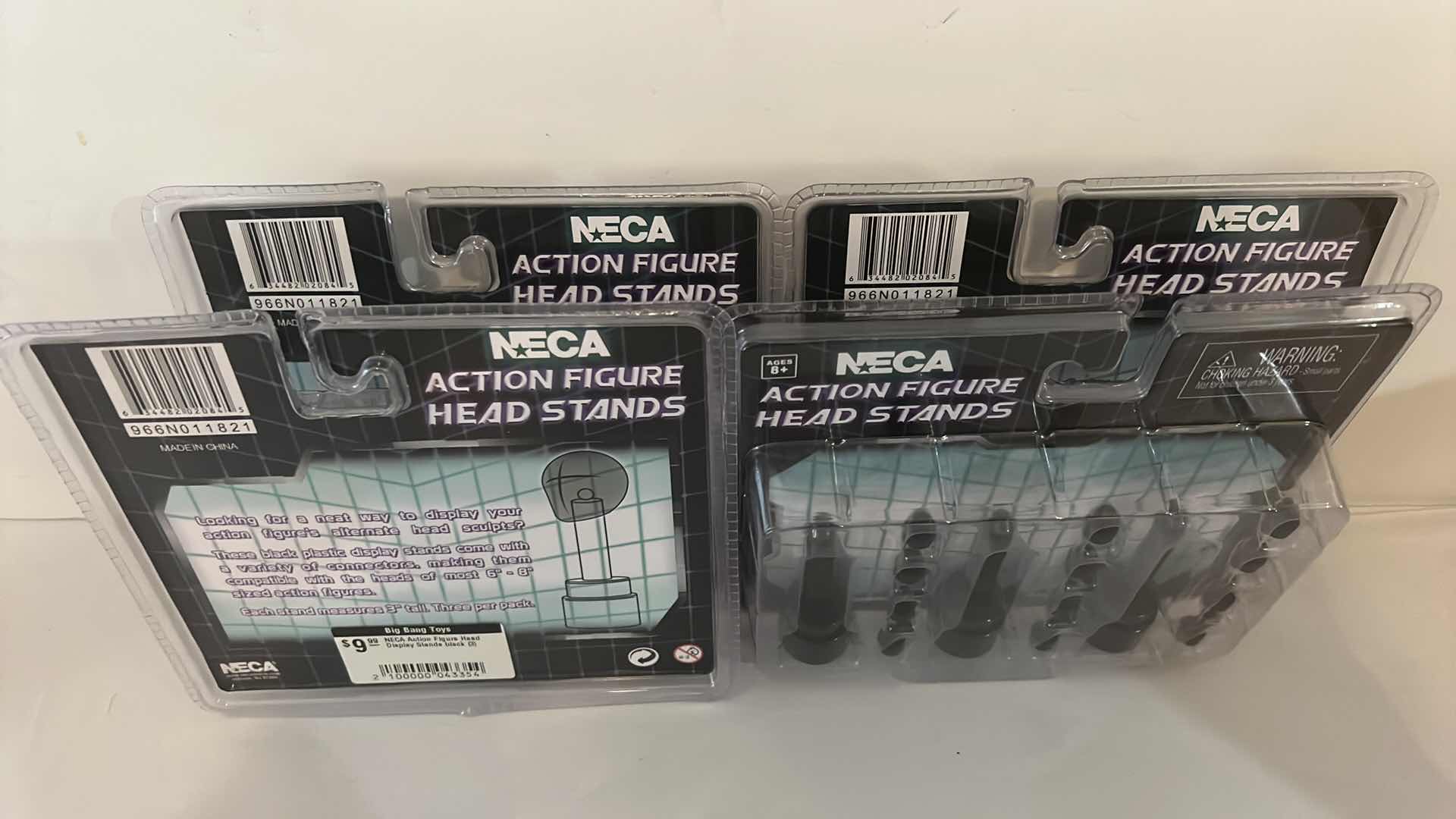 Photo 2 of 4 PKGS-BRAND NEW NECA ACTION FIGURE HEAD STANDS $49