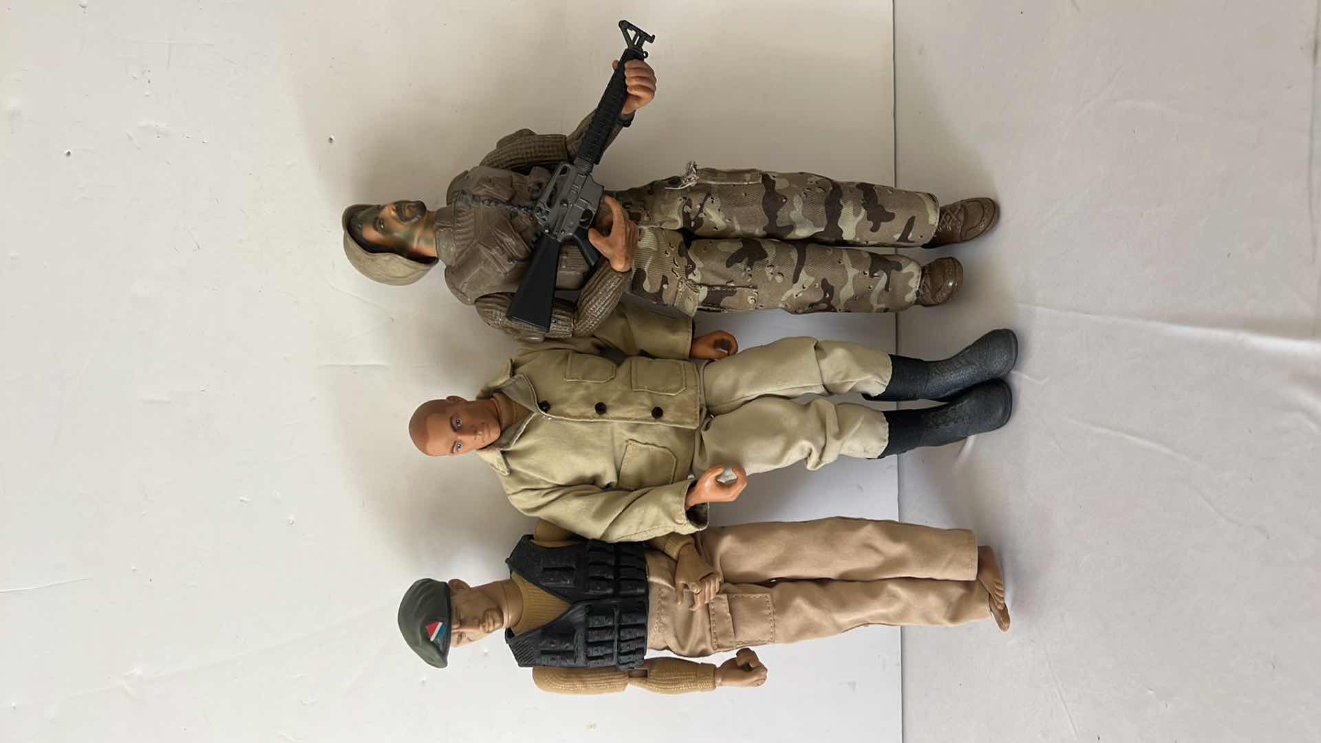 Photo 1 of 3-12” BENDABLE MILITARY MEN ACTION FIGURES