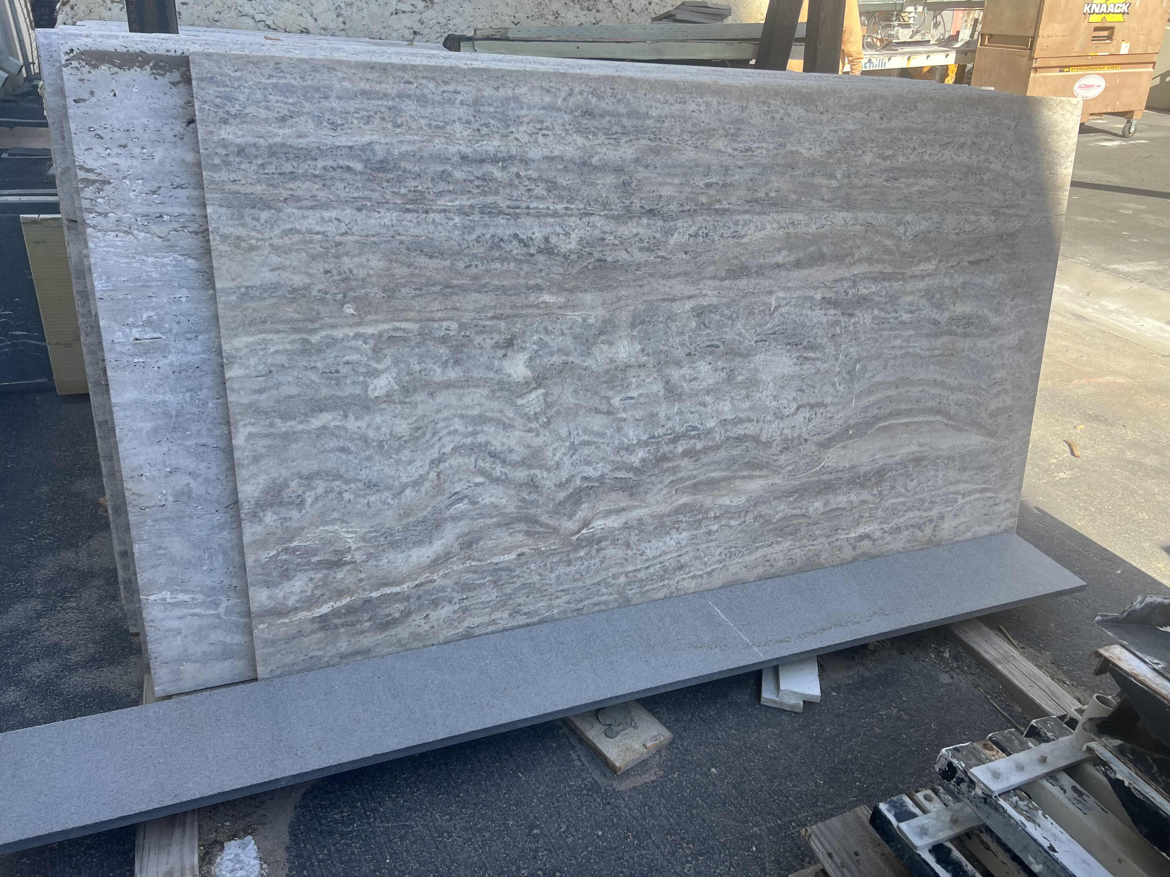 Photo 5 of SILVER TRAVERTINE VEIN CUT EXTERIOR SLAB (72” x 42”)