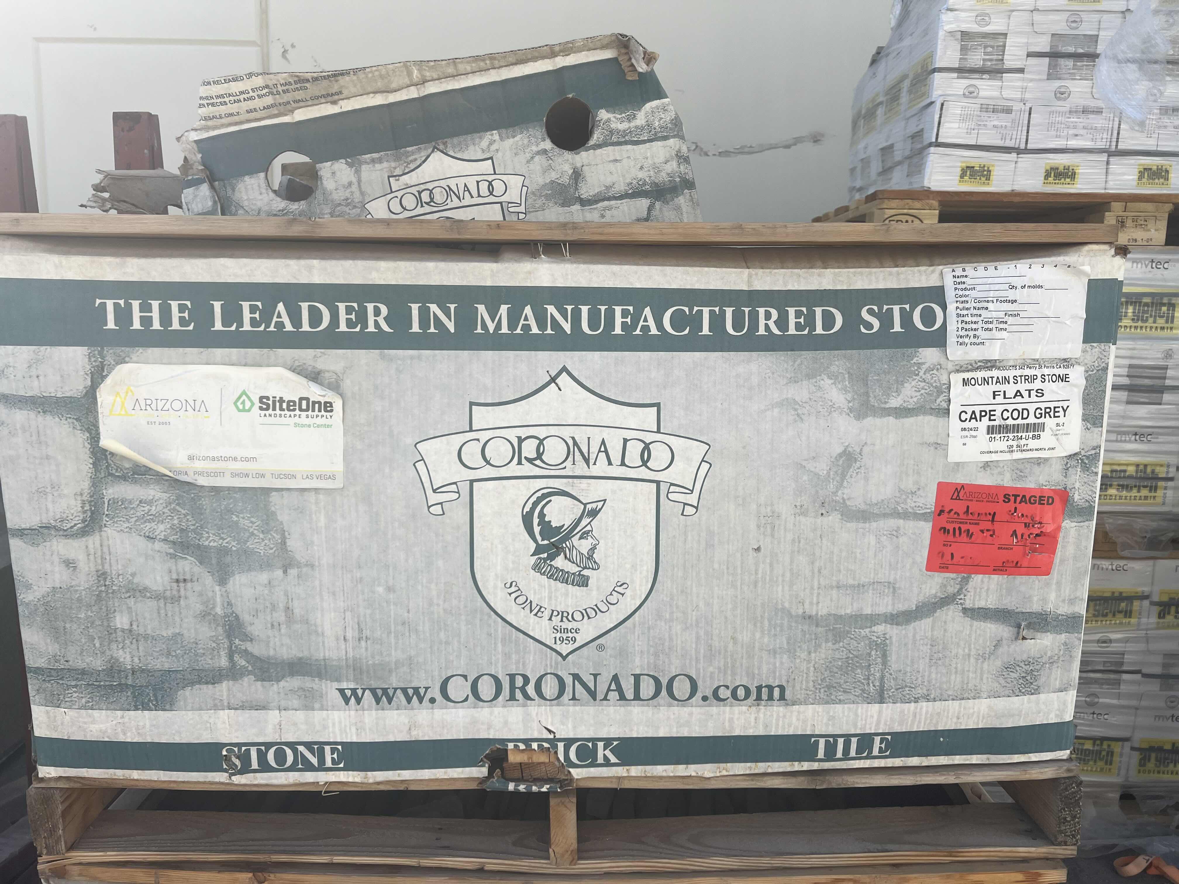 Photo 2 of CORONADO STONE PRODUCTS MOUNTAIN STRIP STONE FLATS “CAPE COD GREY” 120 SQ FT