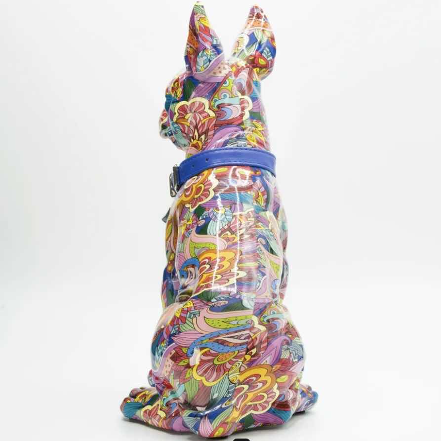 Photo 4 of BRANI COLORFUL RESIN BOSTON TERRIER DOG  9” x 6”  13”