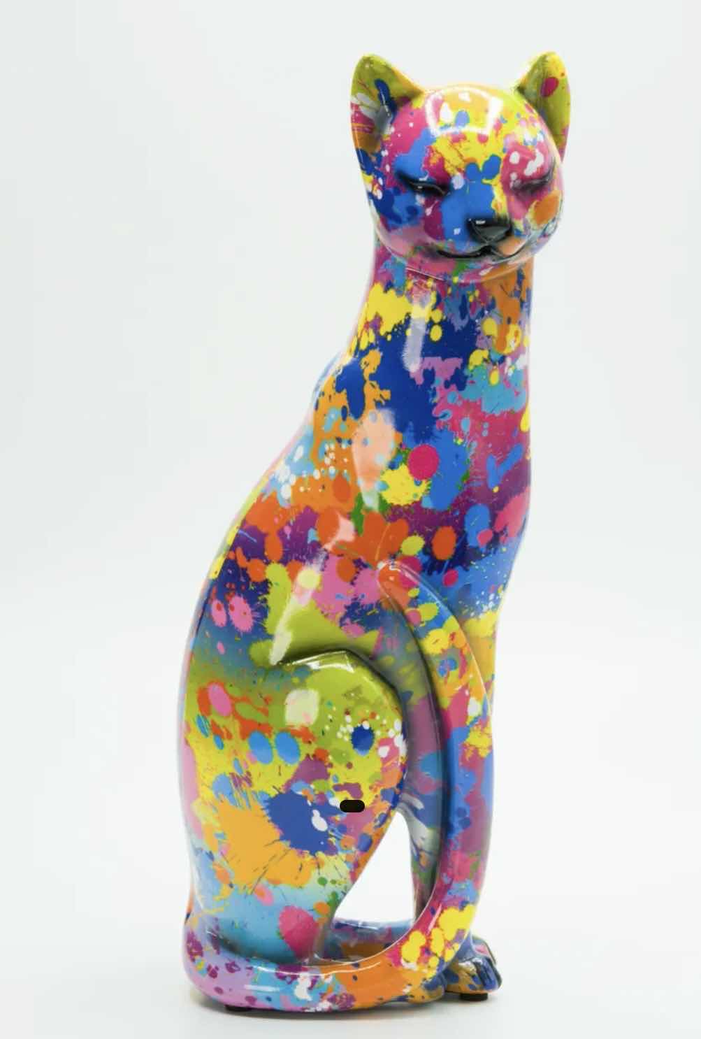 Photo 1 of BRANI COLORFUL RESIN CAT 4” x 4” 11”