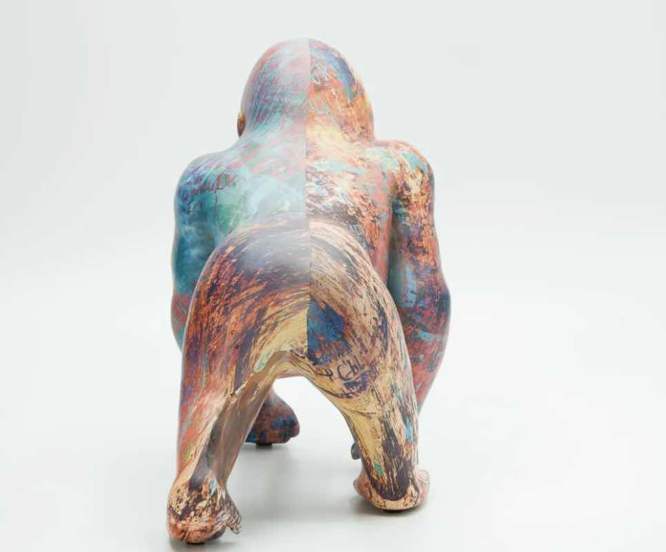 Photo 2 of BRANI COLORFUL RESIN GORILLA 5” x 9” x 8”