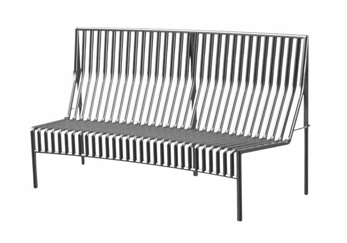 Photo 1 of VILLAGE CASA STAINLESS STEEL OUTDOOR METAL BENCH “ZERO-GRAVITY” SEAT POSITION. METAL TUBED FRAME  SKU VC-DY-STLS168 
MSRP $2995.