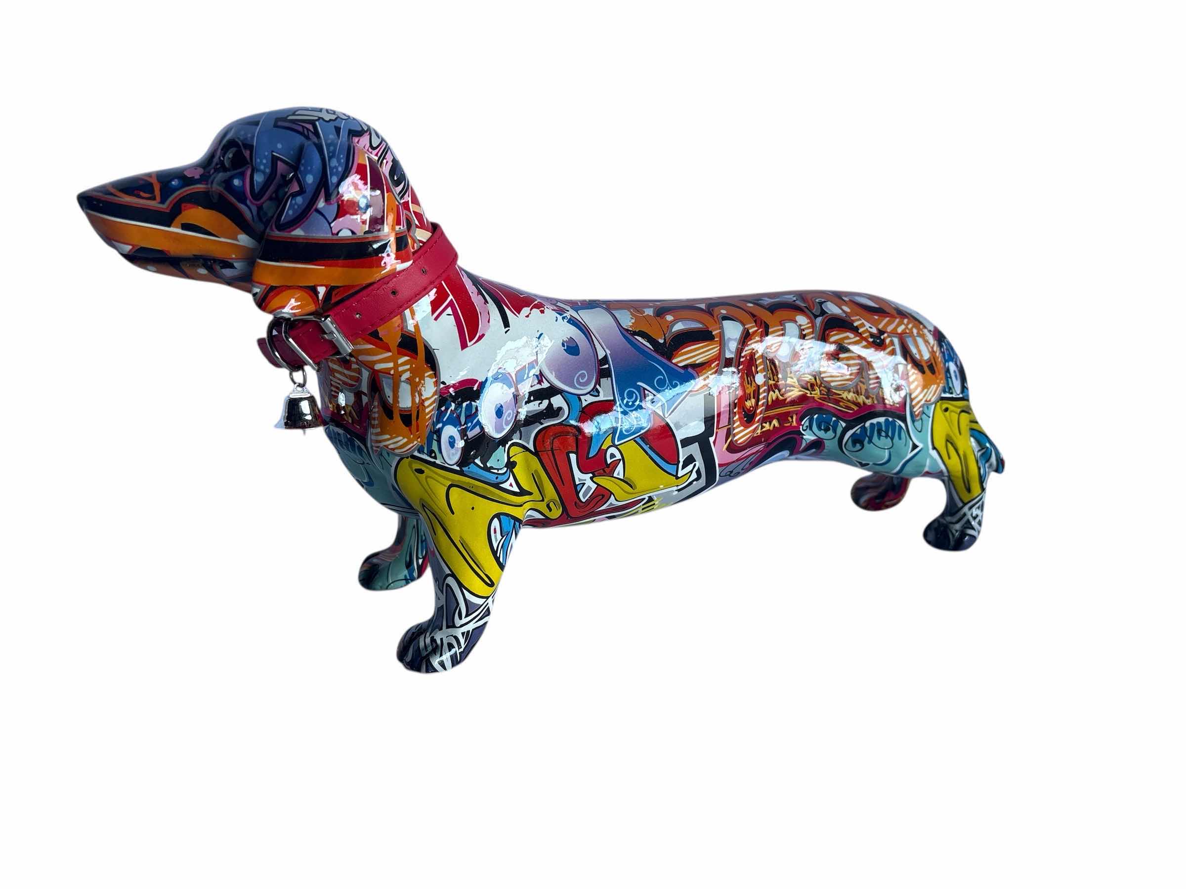 Photo 1 of BRANI COLLECTION CERAMIC FIGURES GRAFFITI DACHSHUND 18”X5”X9”H