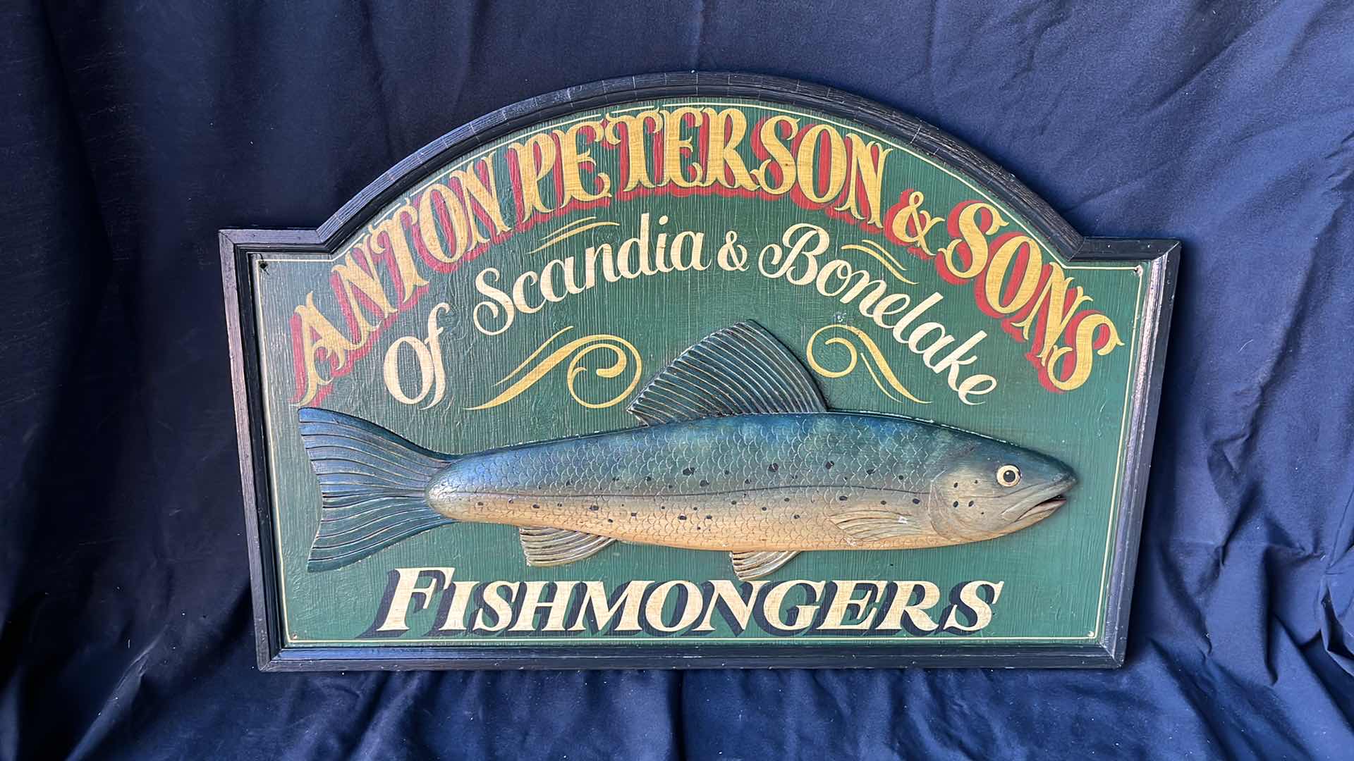 Photo 1 of VINTAGE FISH WALL HANGING 36” X 24”