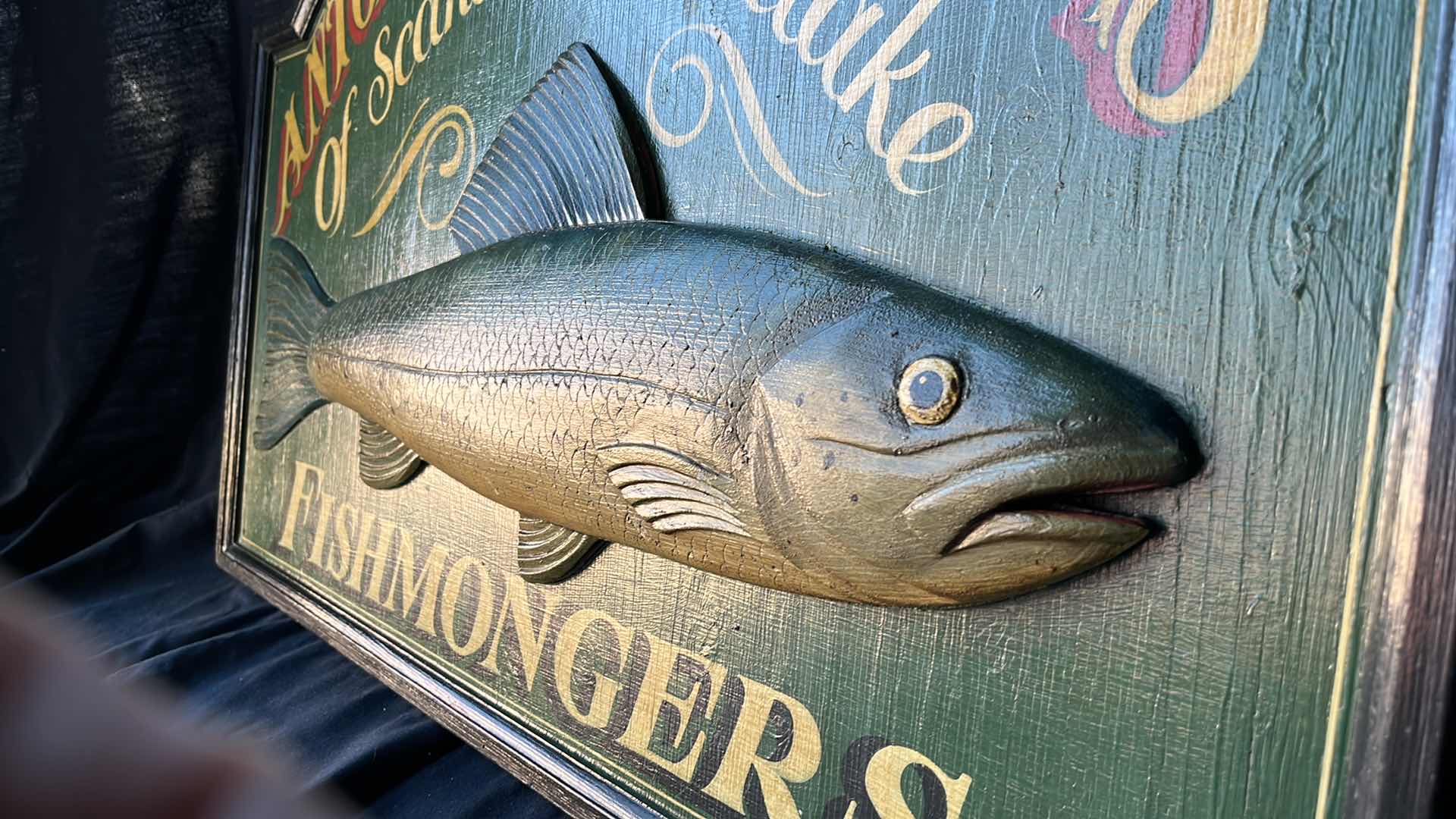 Photo 2 of VINTAGE FISH WALL HANGING 36” X 24”