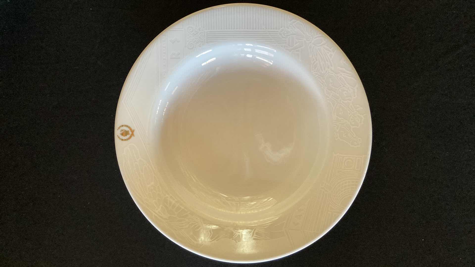 Photo 2 of CAESARS PALACE SANT ANREA ROYAL PORCELAIN 9.25” SALAD BOWLS (6)